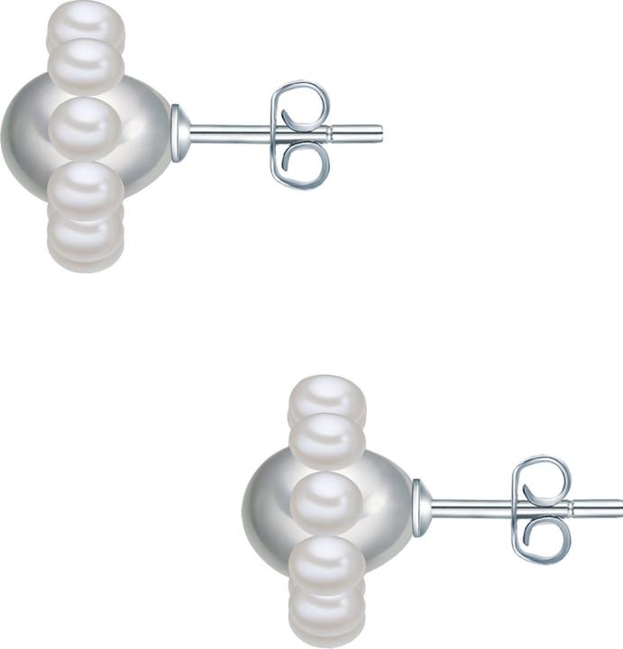 Immagine prodotto Valero Pearls Donna Fiore in argento Sterling Perle d'acqua dolce coltivate argento - 24399 (Argento 925)