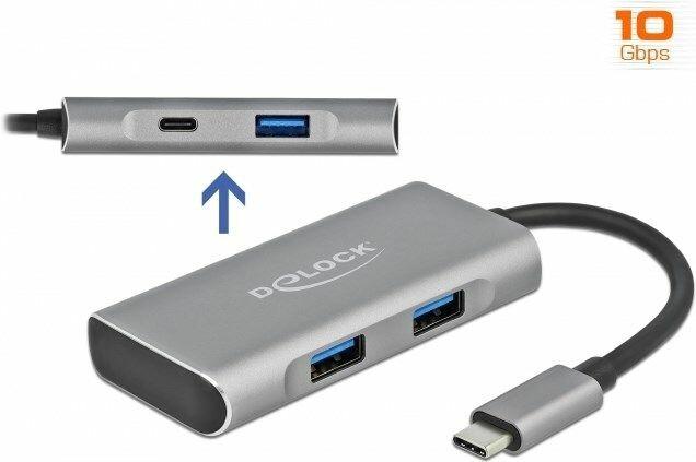 Productafbeelding Delock USB-C hub (USB-C, 4 Havens)