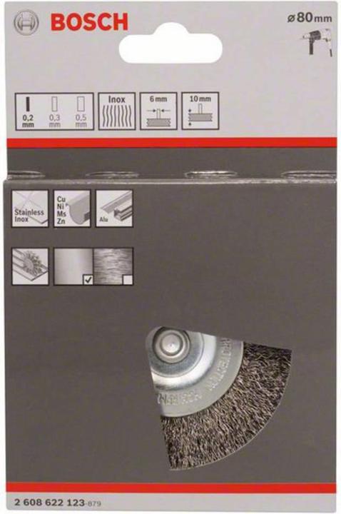 Produktbild Bosch Professional Zubehör PRO Stainless Steel clean Scheibenbürste, gerader Schaft, 80 x 0,2 mm