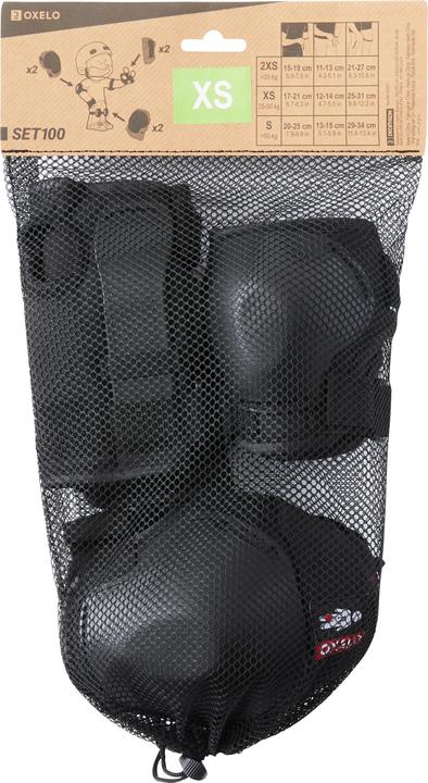 Actual product image Oxelo Set 100 (XXS, Wrist protectors, Knee pad, Elbow protectors, Pair)