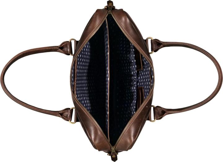 Actual product image Buckle & Seam Everett Briefcase Brown/Dots