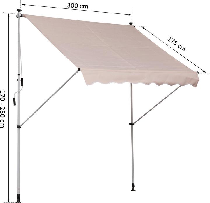 Produktbild Jamb Balkonmarkise (3 m)