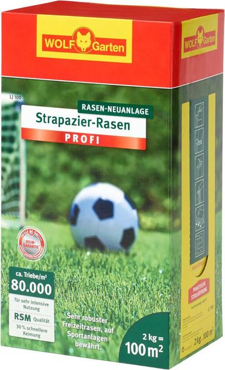 Produktbild Wolf-Garten Wolf Garten LJ100 Strapazier-Rasen Saatgut (Rasensamen)