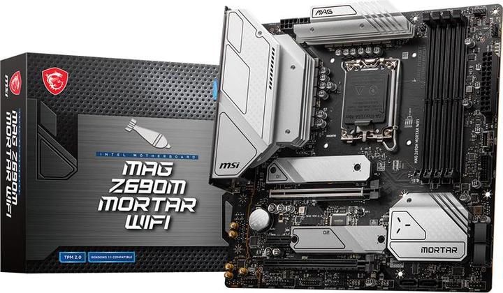 Produktbild MSI MAG Z690M MORTAR WIFI (LGA 1700, Intel Z690H, mATX)