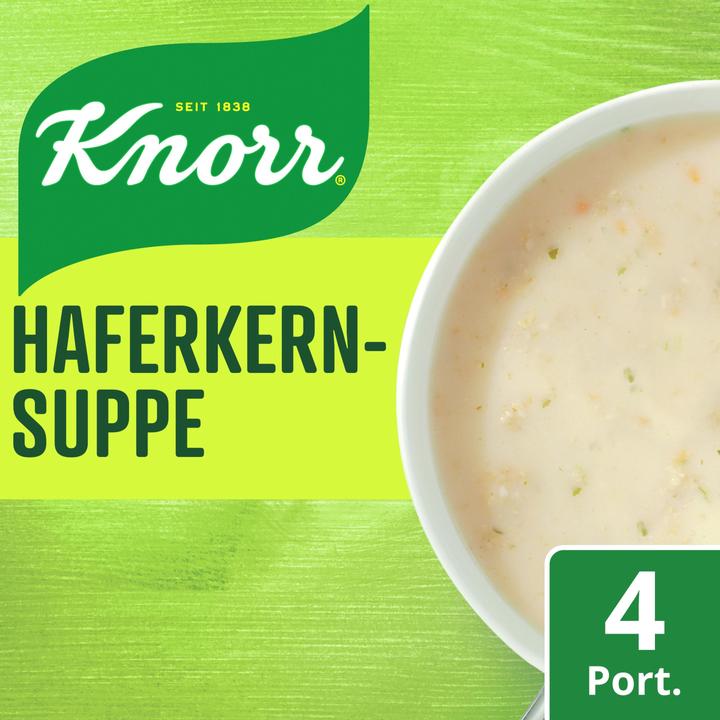 Produktbild Knorr Haferkern Suppe Beutel, feine crèmige Suppe mit Lauch & Haferkernen, einfach zubereitet