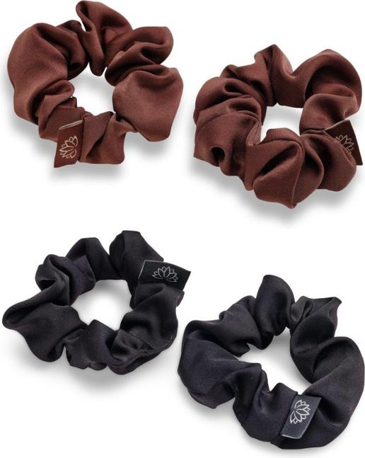 Produktbild Trisa Hair - ECO Satin Scrunchie Braun (Haargummi)