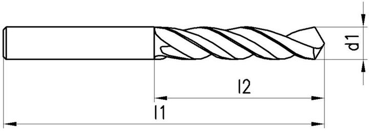 Actual product image Neriox Twist drill Type N, HSS, DIN 338 (12.25 mm)