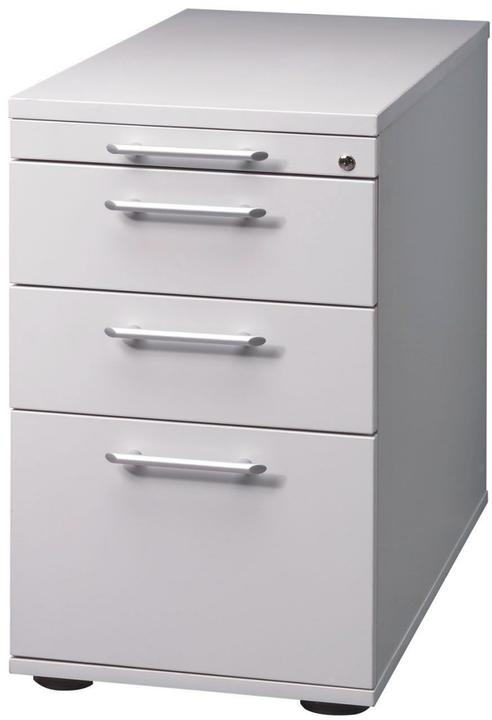 Actual product image Hammerbacher Fixed pedestal, height adjustable, 1 utensil drawer, 2 drawers, 1 suspension