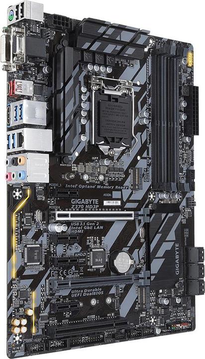 Actual product image Gigabyte Z370 Hd3p (LGA 1151, Intel Z370, ATX)