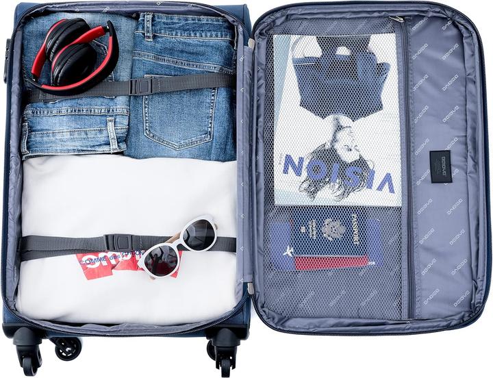Actual product image Beibye Travel case, 4 wheels, Turquoise, XL (115 l, XL (from 140l))