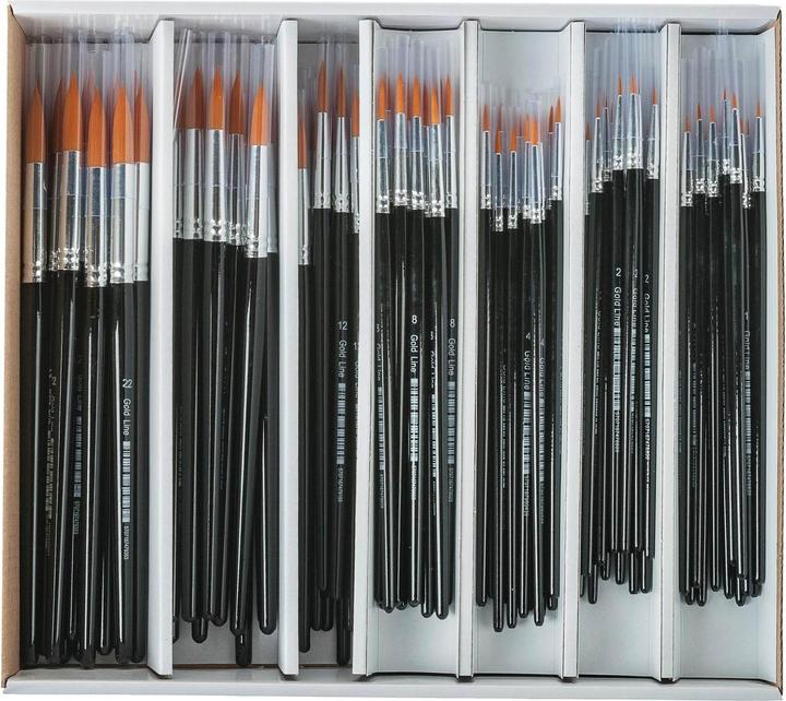 Actual product image Creativ Company Ronde Penselen - 7 maten, 84st. (7 mm)