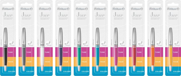 Image du produit Pelikan Stylo à bille Jazz Classic Medium (M), pétrole (Bleu, Argent, 1 x)