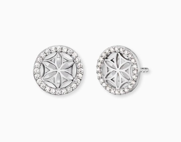 Immagine prodotto Engelsrufer Orecchini Balance Flower of Life (Argento 925 rodiato, Argento rodiato)