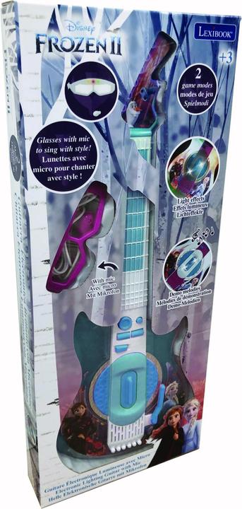 Actual product image Lexibook Disney Frozen - Electronic Lighting Guitar (K260FZ) (Multilingual)