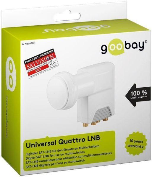 Actual product image Goobay Universal Quattro LNB (Quattro LNB, 40mm)