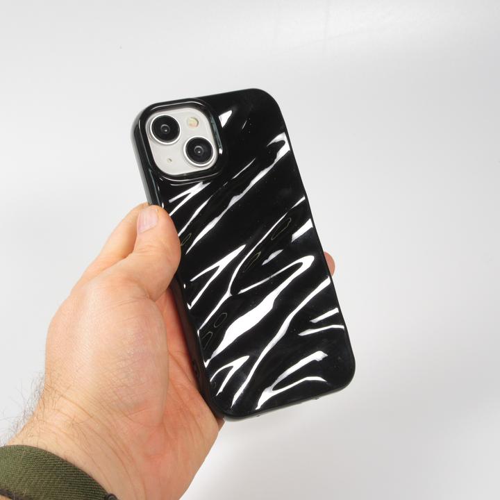 Produktbild PhoneLook Hülle Silikon mit 3D Wellenform matt (Apple iPhone 15)