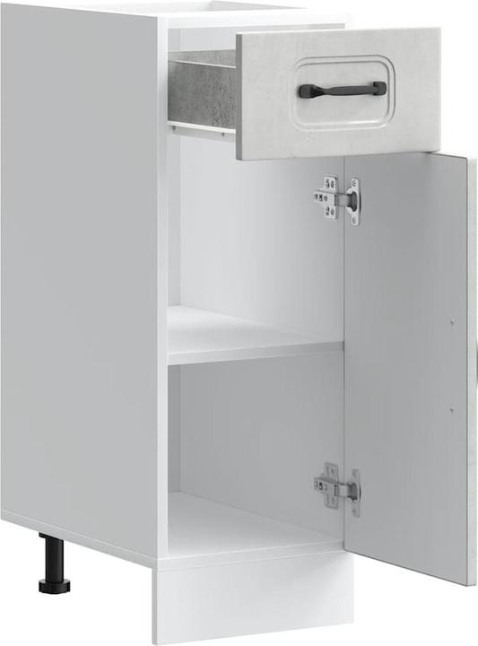 Produktbild VidaXL Küchenunterschrank Kalmar Betongrau Holzwerkstoff Spülenunterschrank (30 x 46 x 81.5 cm)