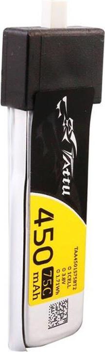 Actual product image Gens Ace 450mAh 3.8V 75C 1S1P HV Lipo Batteries (5pcs). (3.80 V, 450 mAh)