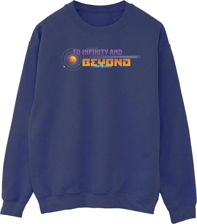 Actual product image Disney Mens Lightyear Infinity And Beyond Text Sweatshirt (XXL)