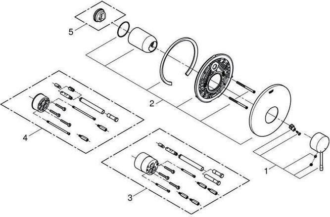 Immagine prodotto Grohe Miscelatore monocomando per doccia ESSENCE set pronto all'uso f Rapido E chr