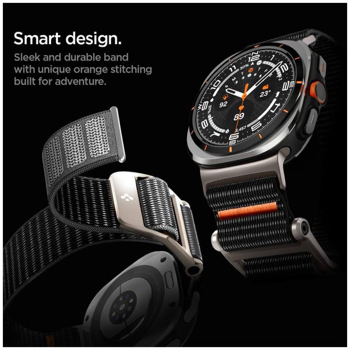 Actual product image Spigen DuraPro Flex Sam Galaxy Watch Ultra 47mm czarny/black AMP08773 (Fabric)