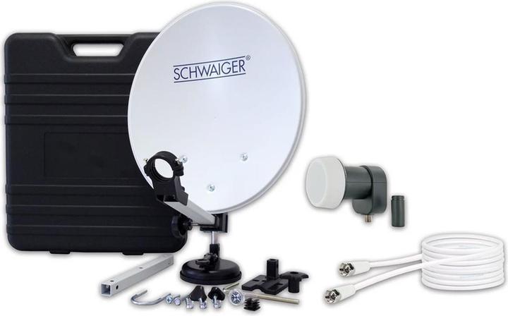 Produktbild Schwaiger Camping SAT Set Single LNB (Parabolantenne, UKW / MW / LW, DAB/ DAB+)