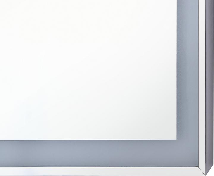 Produktbild Beliani Badspiegel mit LED-Beleuchtung rechteckig 90 x 70 cm ARGENS (90 x 70 cm)