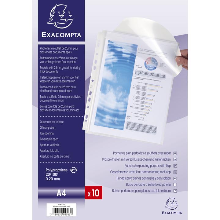 Actual product image Exacompta Show pocket kangaroo A4, transparent (A4, 10 x)