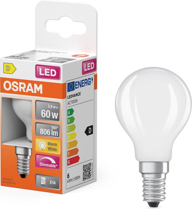 Produktbild Osram Led Retrofit Classic P (E14, 6.50 W, 806 lm, 1 x, E)