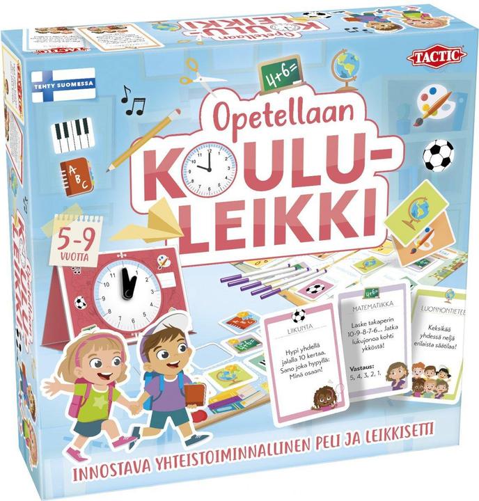 Opetellaan Lasst uns Schule spielen lernen (Finnisch)