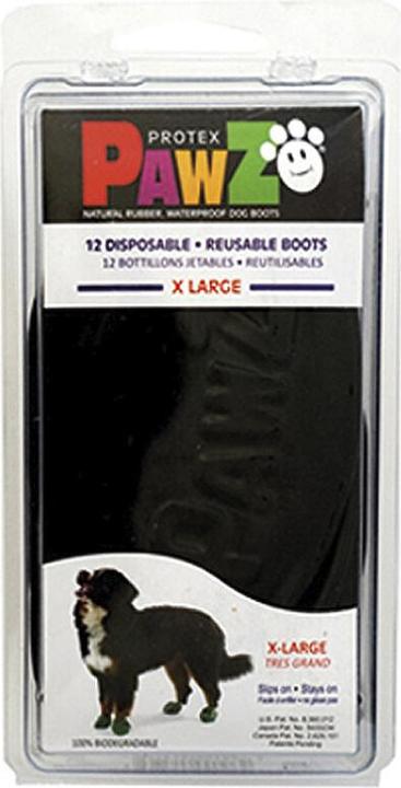 Produktbild Pawz Dog shoe XL 12.7cm black 12 pcs - (278098) (XL, Hundeschuhe)