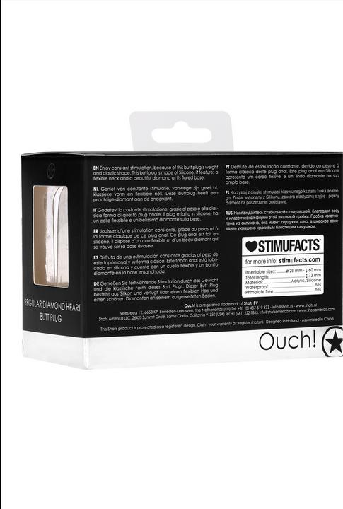Actual product image Ouch! Diamond Heart Butt Plug