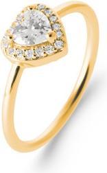 Lara Vergoldeter RING – T 52 – ZICONIA – HERZ (52)