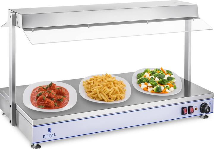 Image du produit Royal Catering Chauffe-plat avec lampes halogènes - 2000 W - Acier inoxydable