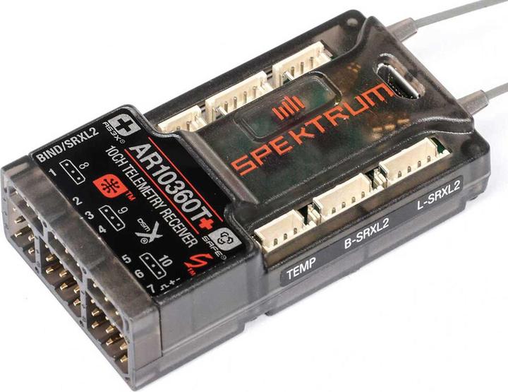 Actual product image AR10360T+ DSMX 10-Kanal AS3X+ & SAFE Telemetrie-Empfänger