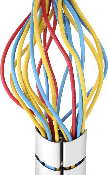 Produktbild equip Doppel-Kabelführung 73cm für Untertischmontage grau (Kabelkanal, 6.30 cm)