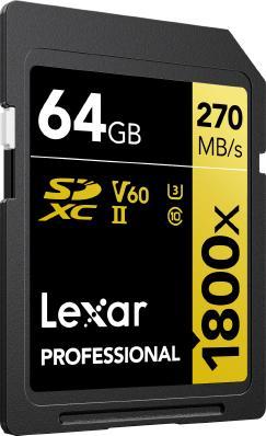Actual product image Lexar Professional (64 GB, SDXC, U3, UHS-II)