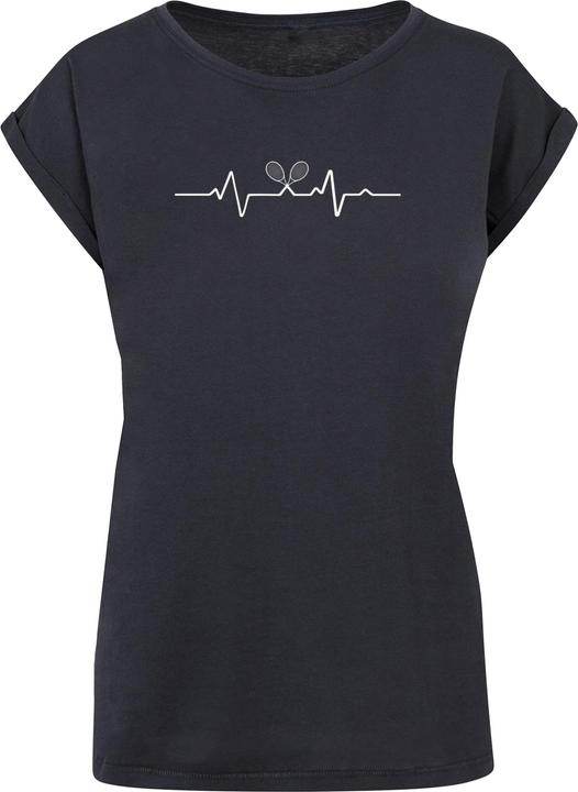 Merchcode Ladies Tennis Beats Extended Shoulder Tee - 116487