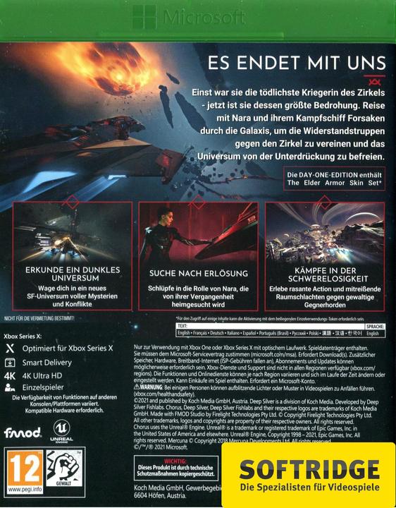 Actual product image Deep Silver Chorus Day One Edition (Xbox Series X, DE)