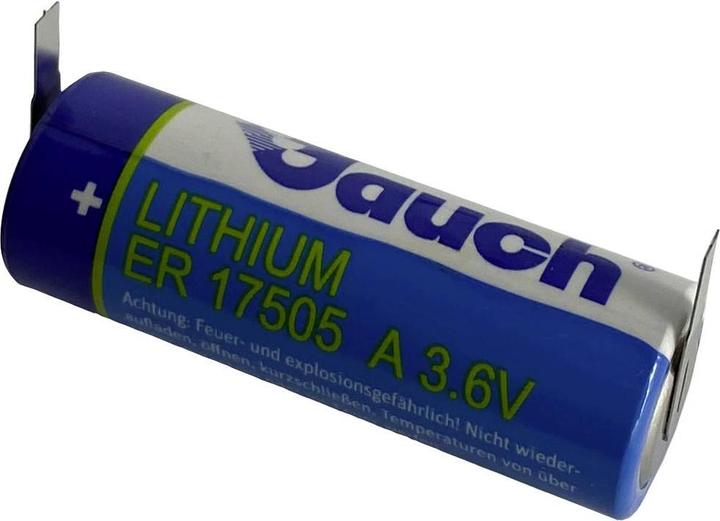 Actual product image Jauch Quartz ER17505J-T Special battery A U solder tag lithium 3.6 V 3600 mAh 1 S (1 pcs., A, 3600 mAh)