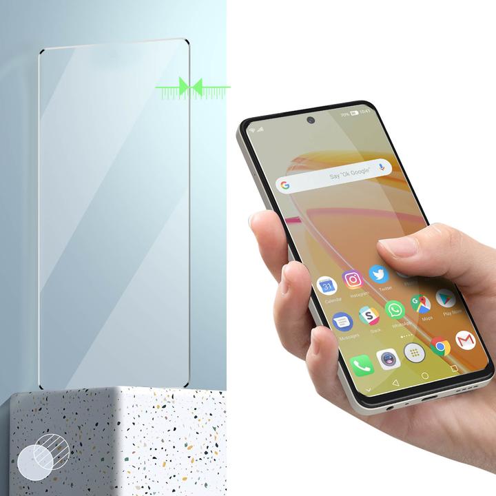 Actual product image Avizar 9H hardness glass display protection film (1 Piece, OnePlus North CE 3 Lite)