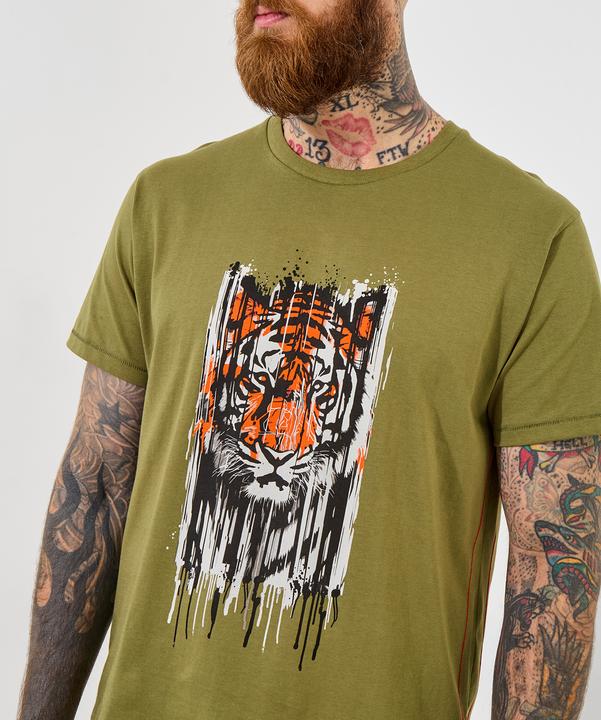Actual product image Joe Browns Tiger Head Graphic Short Sleeve T-Shirt (S)
