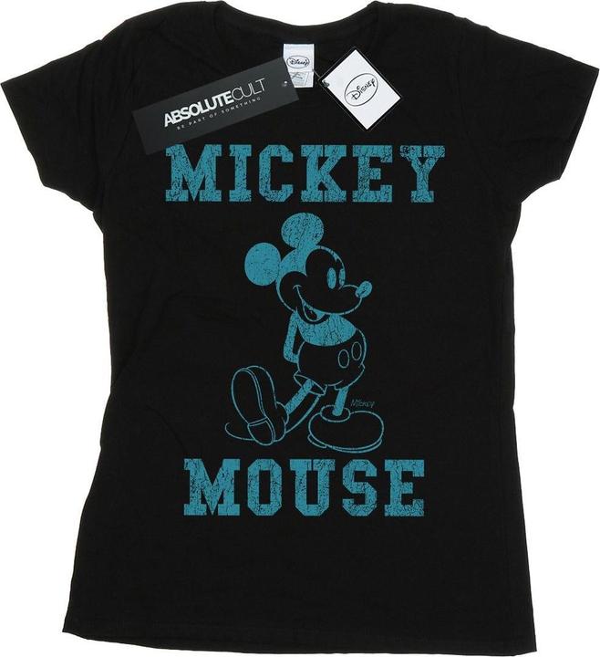 Disney Mickey Mouse Distressed Kick Mono TShirt (M)
