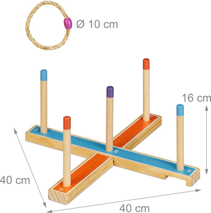 Actual product image Relaxdays Ring toss game