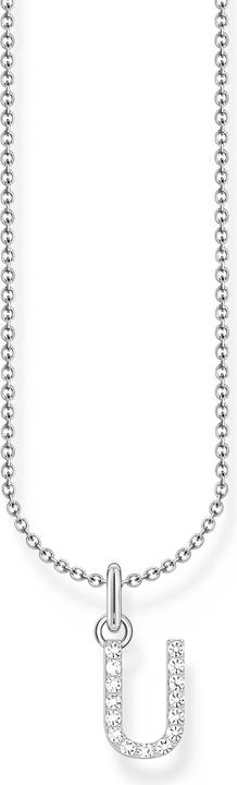 Thomas Sabo Kette mit Buchstaben-Anhänger U Silber (925er Silber, 38 - 45 cm)