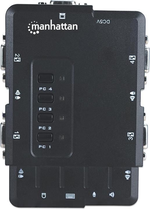 Image du produit Manhattan Commutateur KVM compact à 4 ports