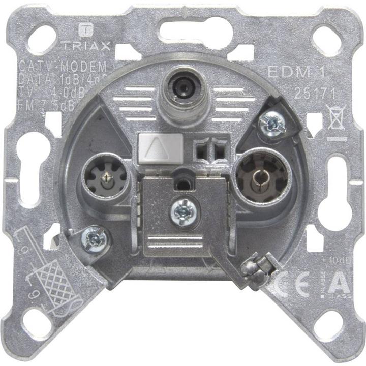 Produktbild Triax EDM 1 3fach Einzeldose F-Buchse 306270 (4 dB, Antennendose)
