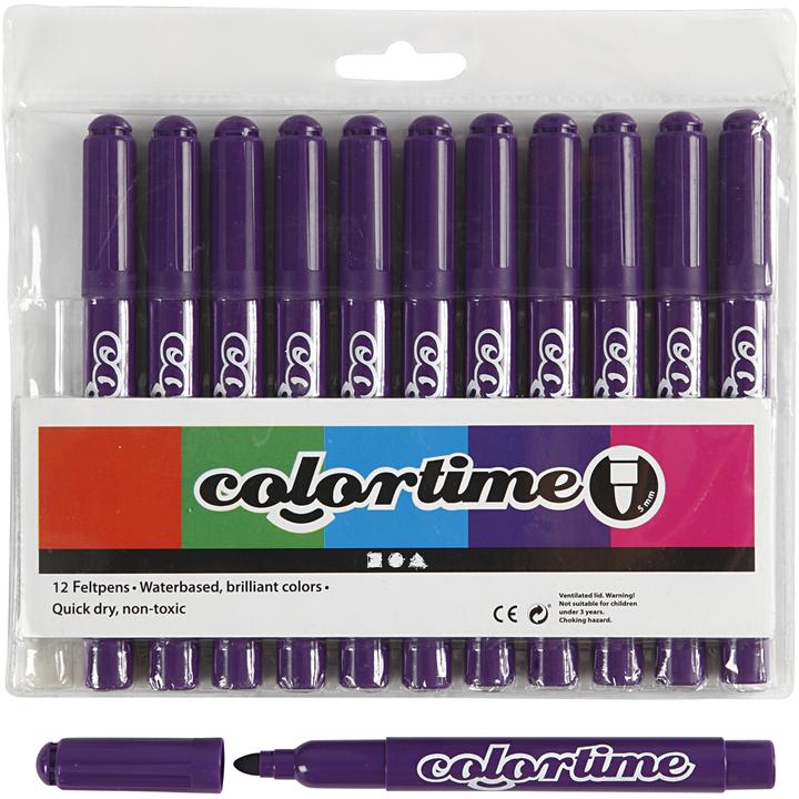 Actual product image Creativ Company Pair of jumbo pins, 12pcs. (Lilacs, 5 mm, 12 x)