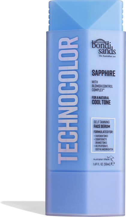 Produktbild Bondi Sands Technocolor Sapphire Selbstbräuner Gesichtsserum Einfache Anwendung Streifenfreie Fake Tan Enric (Selbstbräunungsserum, 50 ml)