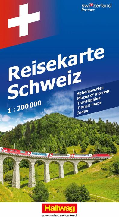 Neue Reisekarte 382830968 Schweiz 1:200'000